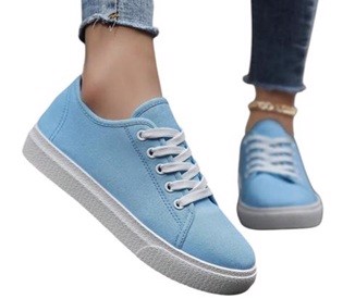 Lyseblå Sneakers - Fede Styles til 299 DKK!