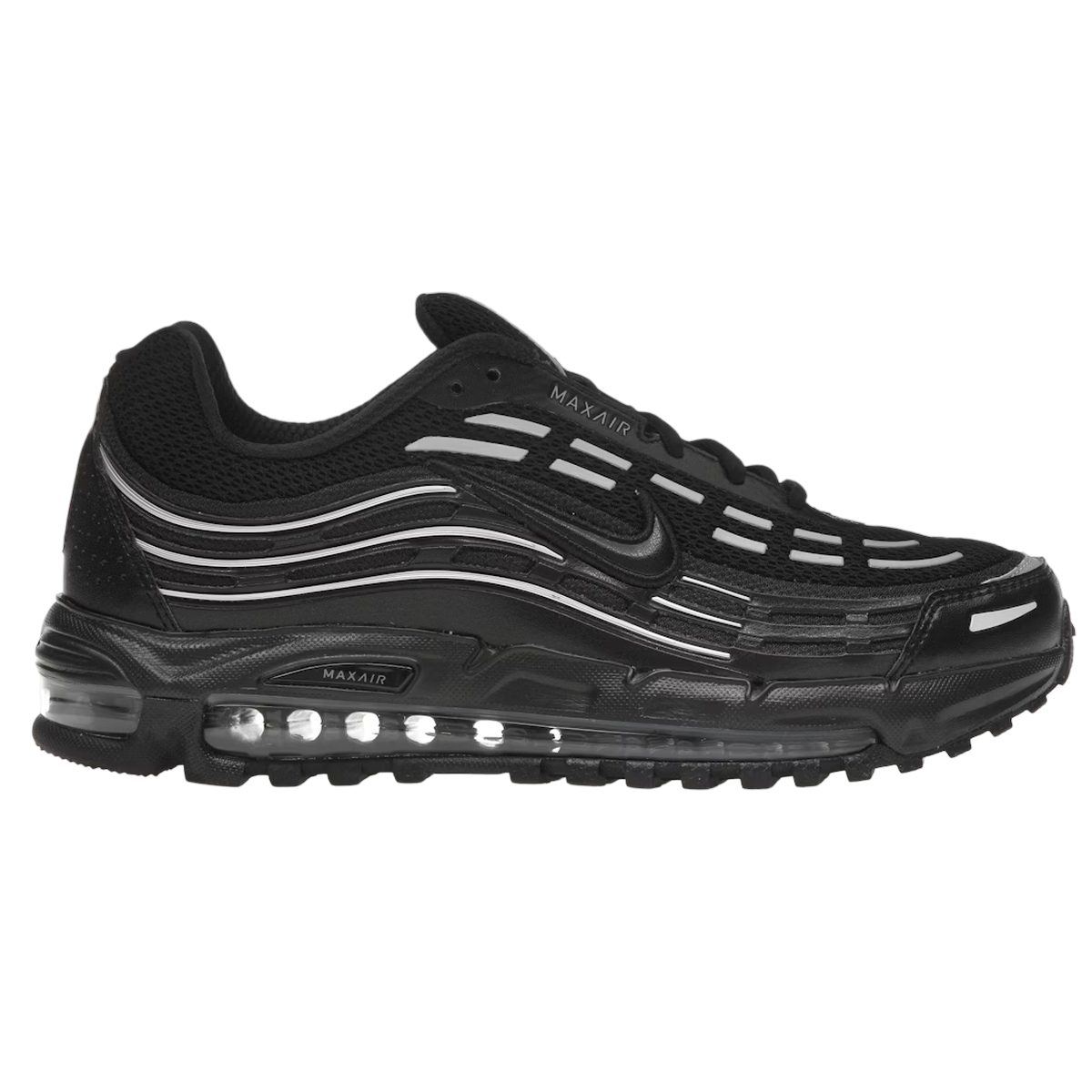 Nike Air Max Black Metallic Silver - Sort  35.5