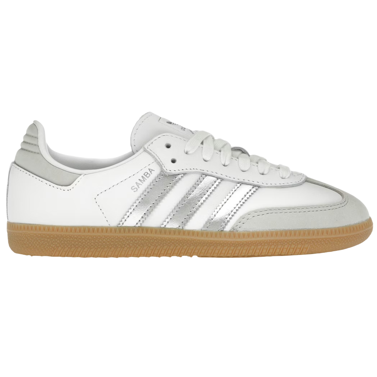 Adidas Samba White Silver Metallic Grey - Hvid  36