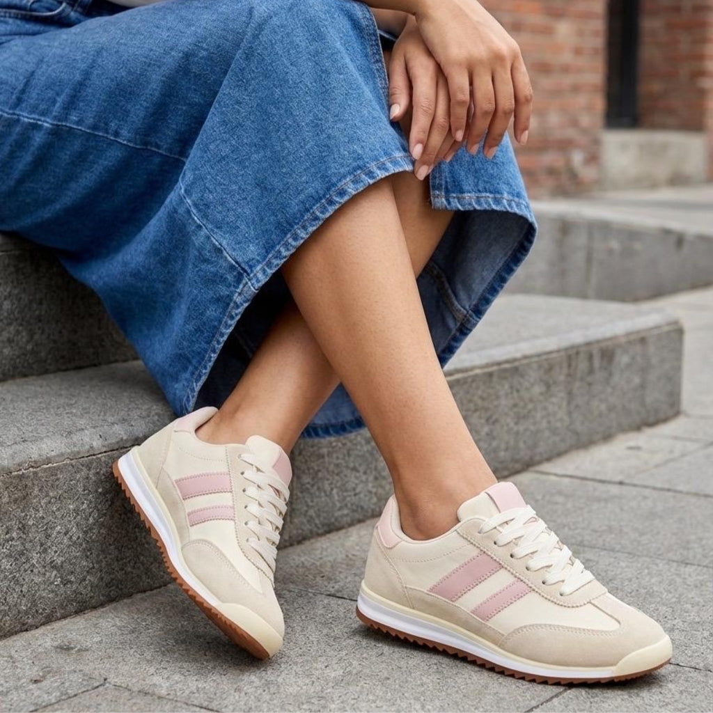 Kamelia Dame Sneakers 130 Beige - Beige Female 36