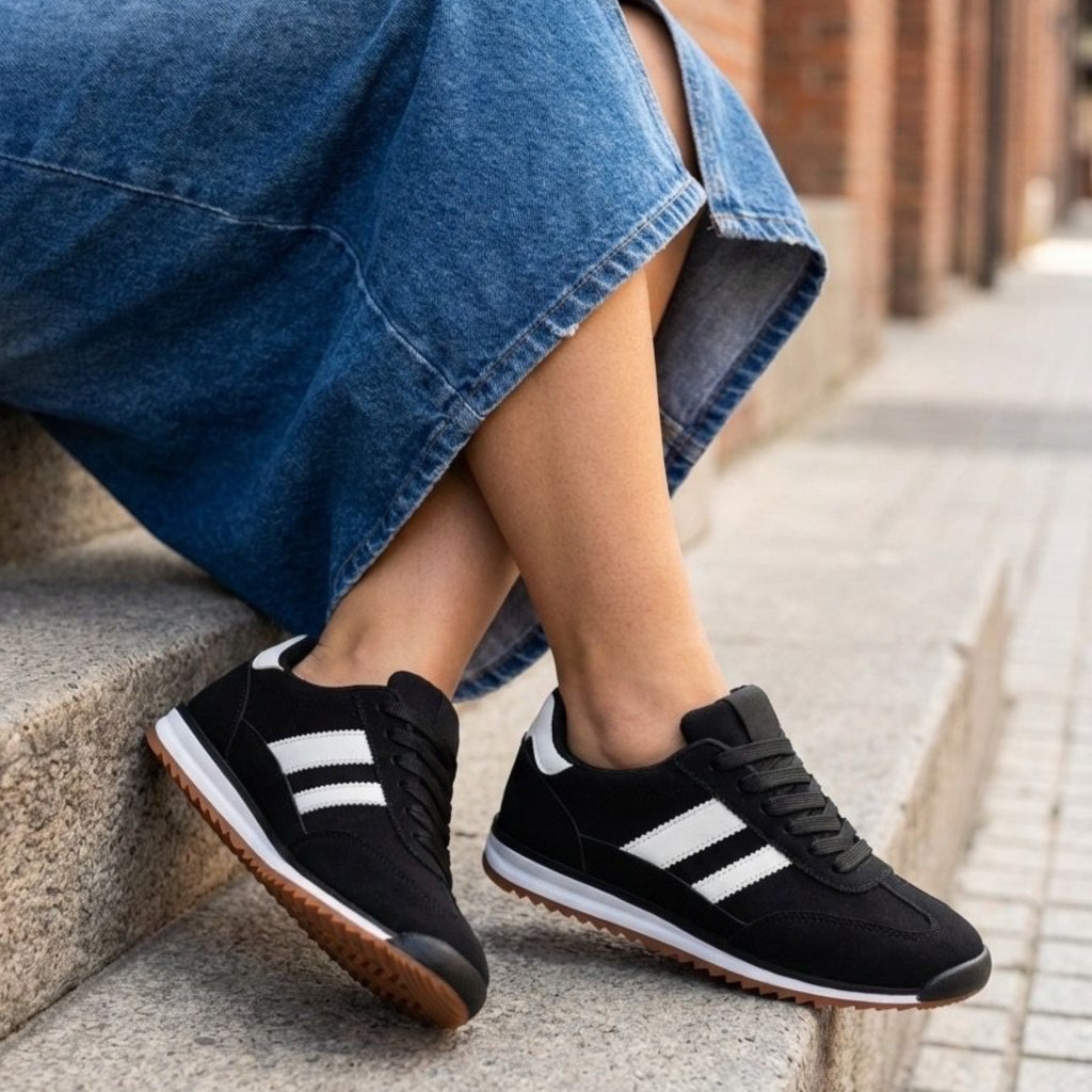 Kamelia Dame Sneakers 130 Black - Sort Female 36
