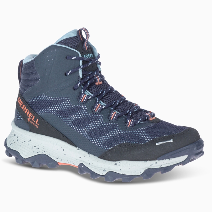 Merrell Speed Strike Mid Gtx Kvinder Damer Navy Vandresko - Vandresko  37