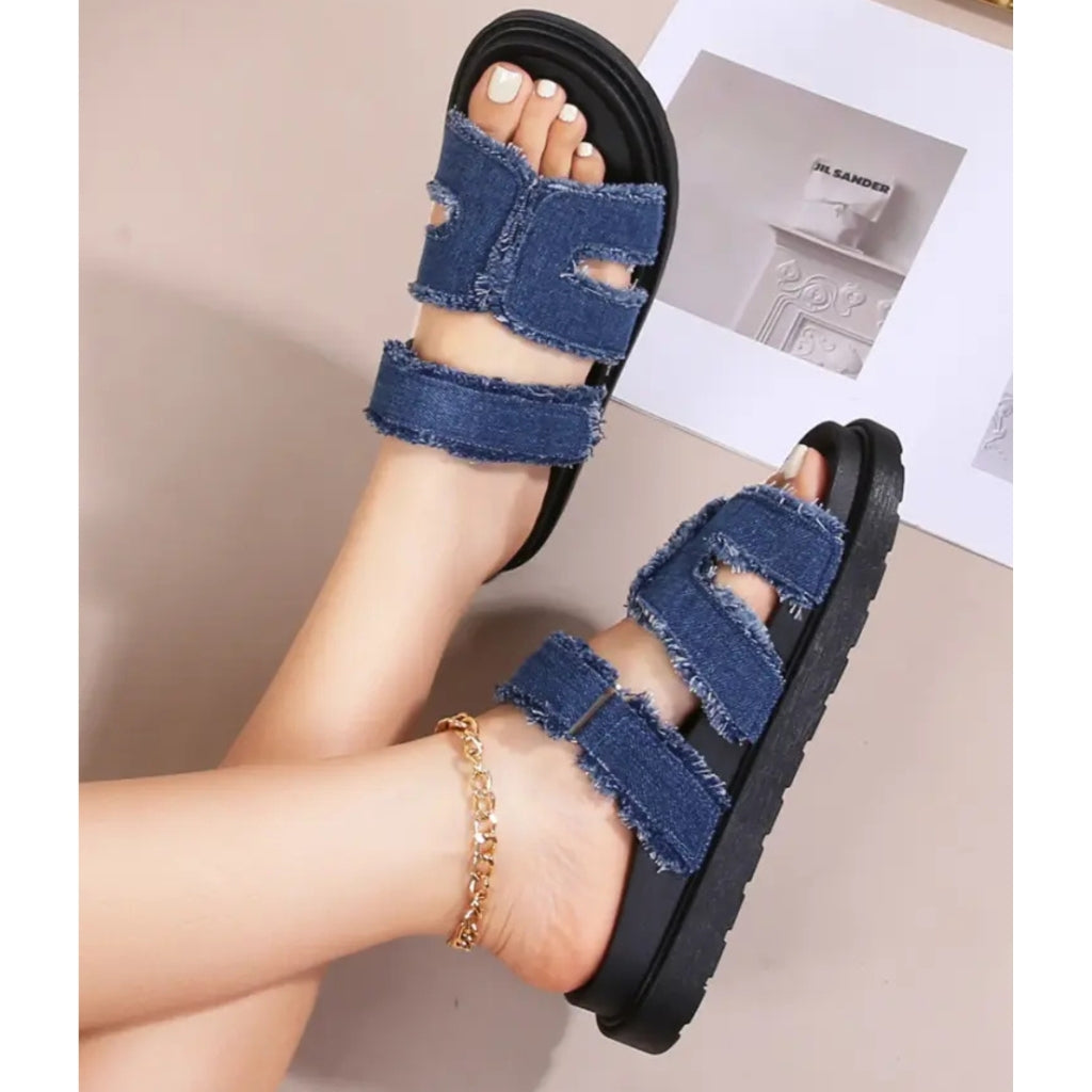 Ovidia Dame Sandaler L09 Dark Denim -  Female 36