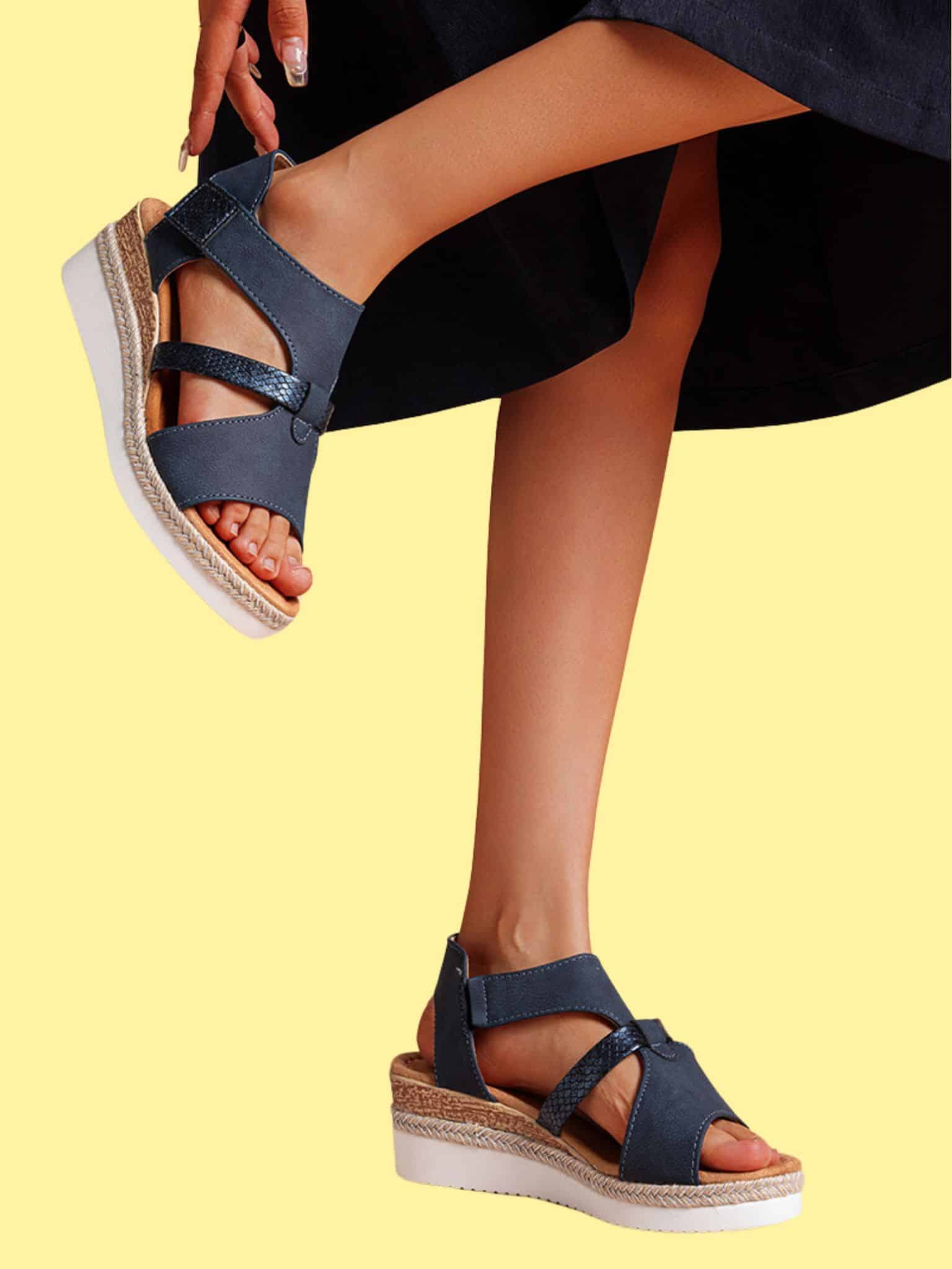 May Plateau Sandal Navy -   38
