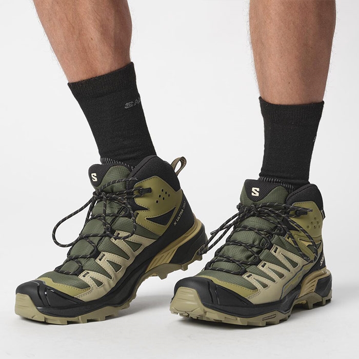 Salomon Ultra 360 Mid Gtx Herre Mænd Olive Night Vandresko - Grøn  44 / UK 9,5