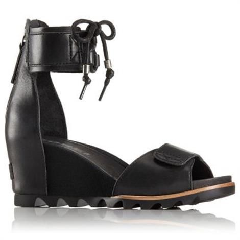 Sorel Joanie Ankle Lace Dame Black - Sort  37