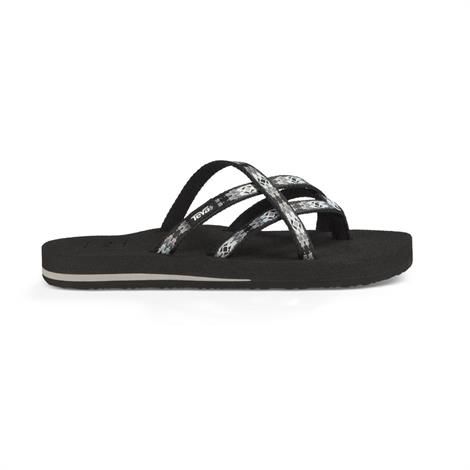 Teva Olowahu Dame Pana Black Grey - Sort  41