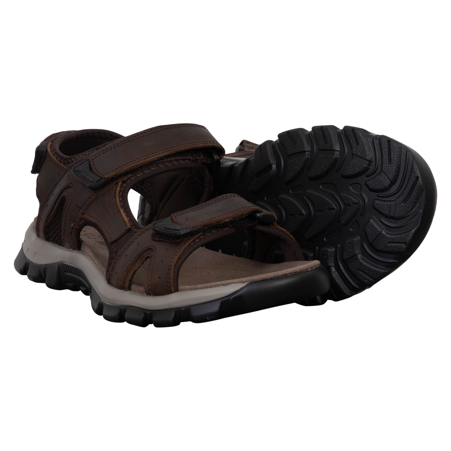 Norway Originals Herre Sandaler Læder Mørkebrun - Mørkebrun  41