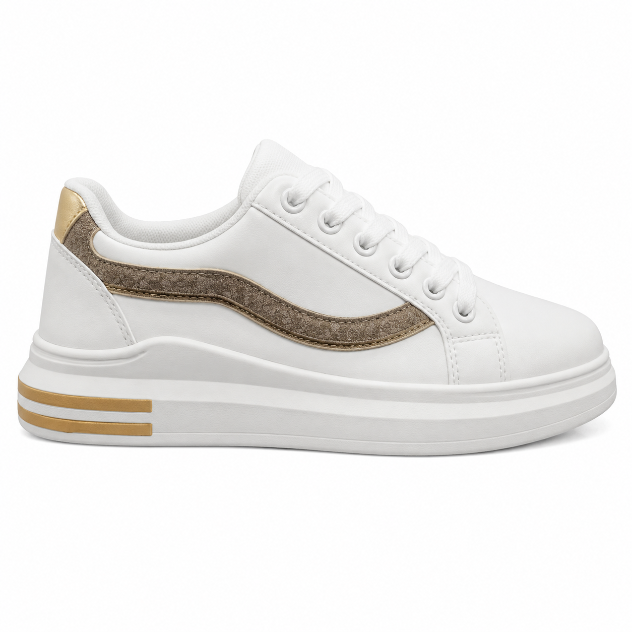 Golden Wave Platform Sneaker -   41
