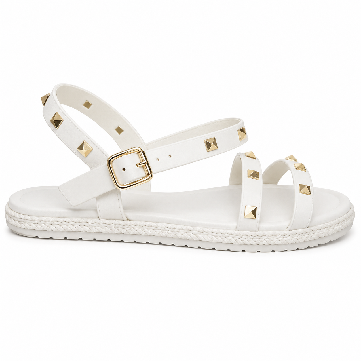 Ivory Stud Sandal -   41