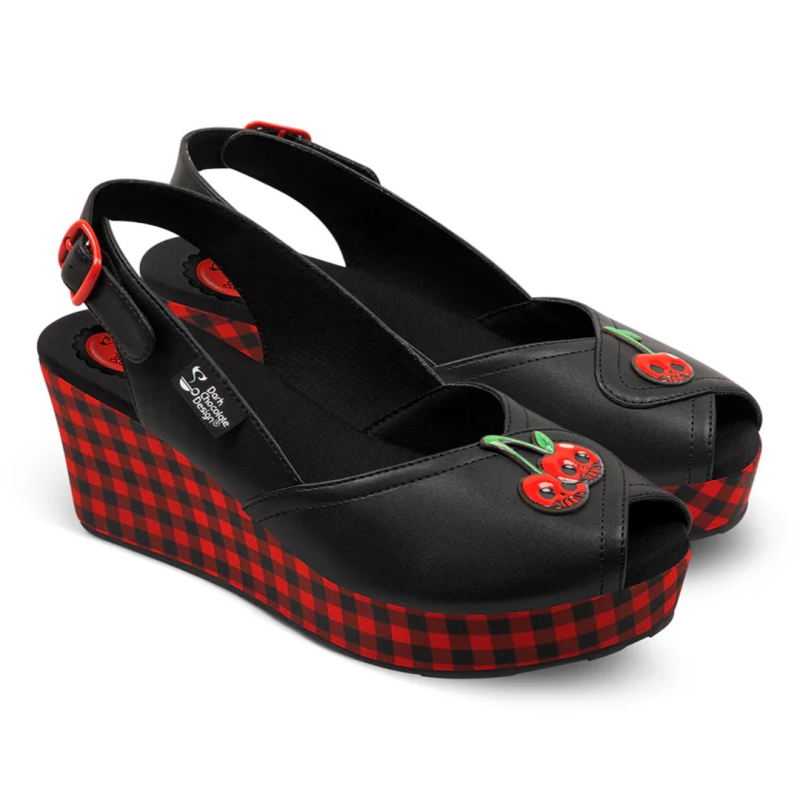 Death Cherry Sandaler - Sort  EU37,5 - HCD37