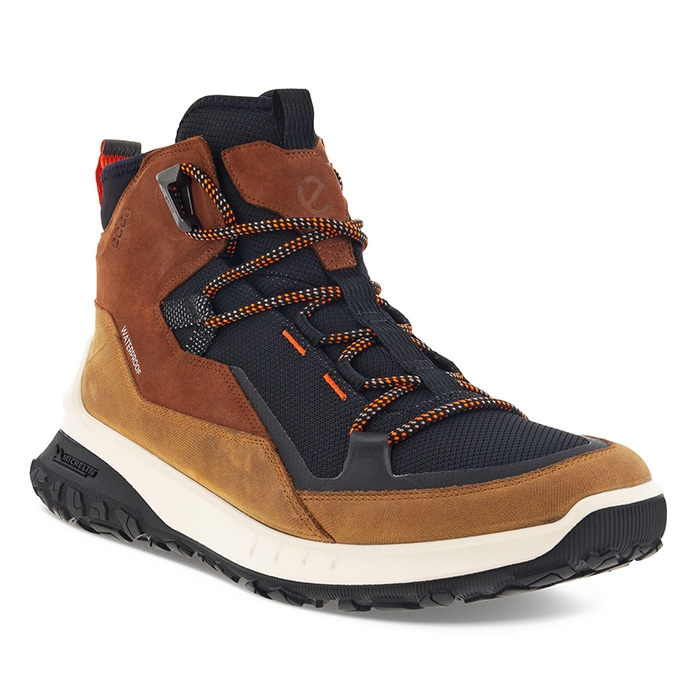 Ecco Ult Trn Mid Waterproof Herre Mænd Sierra Cognac Vandrestøvler -   46