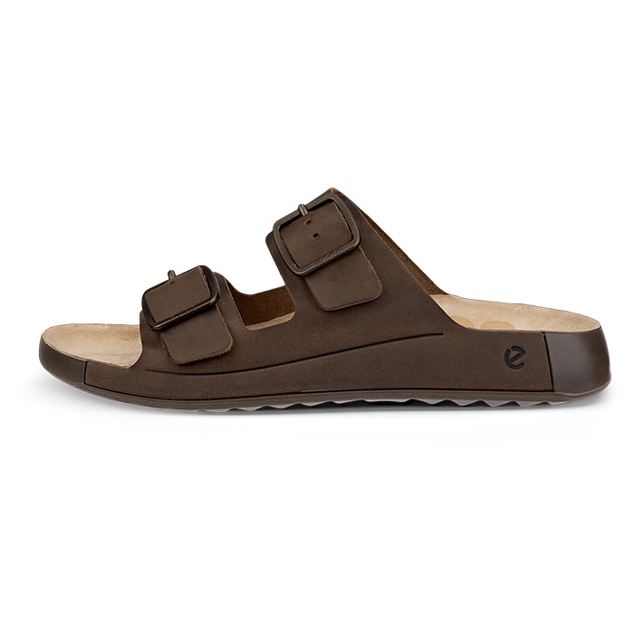Ecco Cozmo Casual Buckle Herre Mænd Nutmeg Brown Sandaler - Brun  48