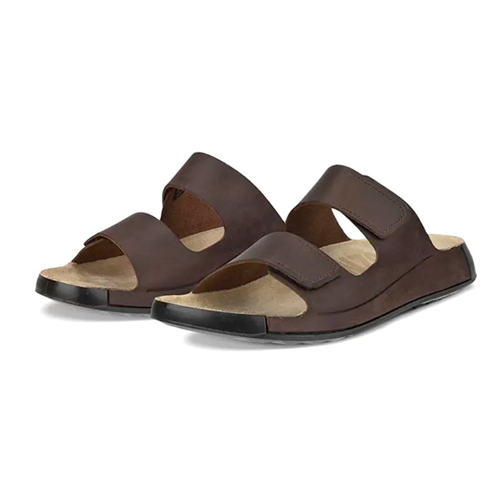 Ecco Cozmo Slide Sandal Herre Mænd Brun Sandaler - Brun  46