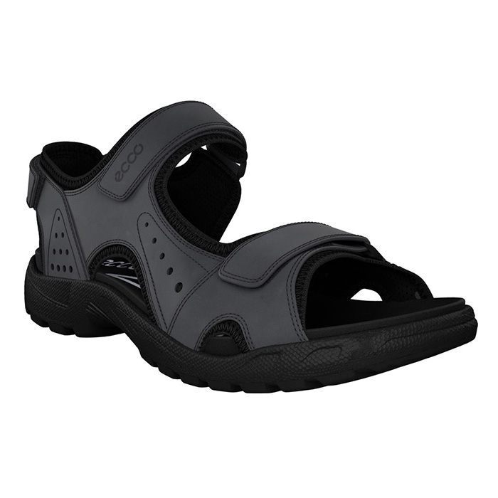 Ecco Onroads Sandal Herre Mænd Magnet Black Sandaler - Sort  44