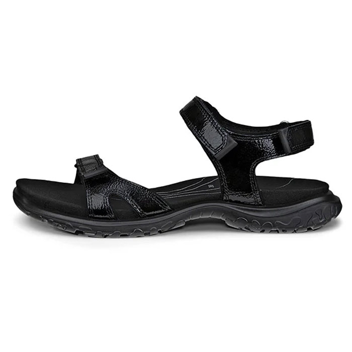 Ecco Offroad Roam Kvinder Damer Shiny Black Sandaler - Sort  36