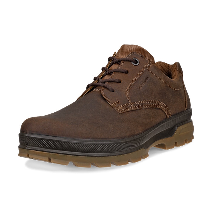 Ecco Rugged Track Waterproof Plain Toe Herre Mænd Camel Vandresko - Vandresko  42