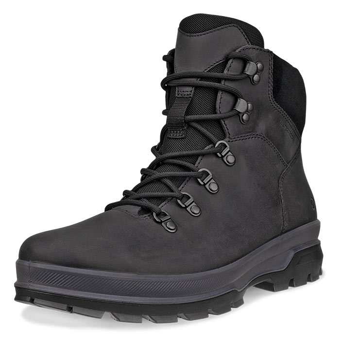 Ecco Rugged Track Lace Boot Black Vandrestøvler - Sort  43