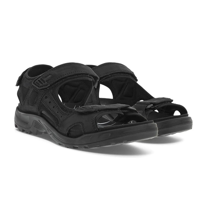 Ecco Offroad Oil Nubuck Herre Mænd Sandal Black Sandaler - Sort  41