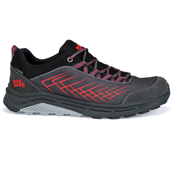 Hanwag Coastridge Low Herre Mænd Asphalt Red Vandresko - Vandresko  42,5 / UK 8,5