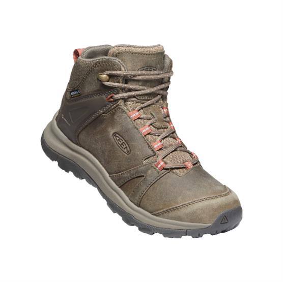 Keen Womens Terradora Leather Mid Brindle Redwood -   38