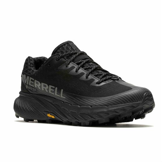 Merrell Mens Agility Peak Gtx Black Black - Sort  42