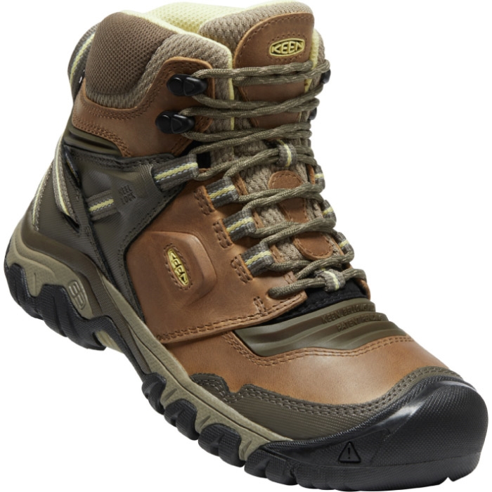 Keen Ridge Flex Mid Kvinder Damer Safari Custard Vandrestøvler -   36