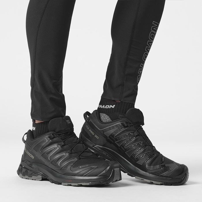 Salomon Pro Black Phantom Pewter Vandresko - Sort Tilbud
