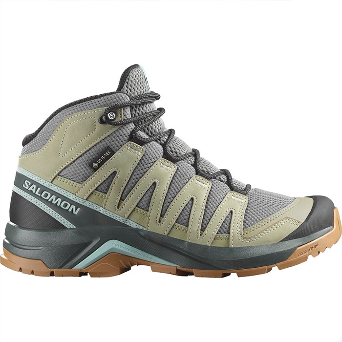 Salomon Adventure Recon Mid Gtx Kvinder Damer Sedona Sage Vandrestøvler -   UK 4,5