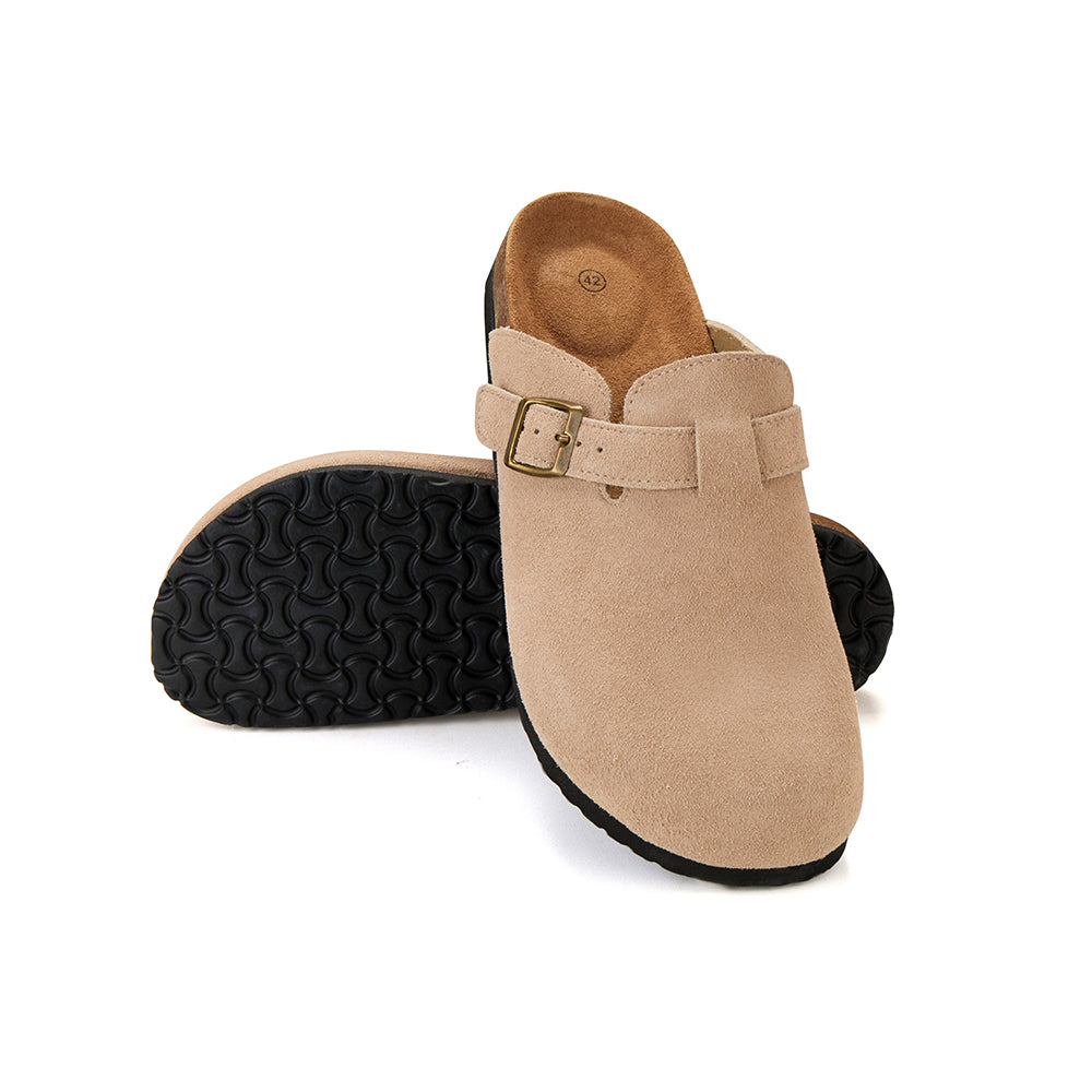 Komfort Stil T Klassiske Kork Sandaler Med Lukket Beige -   38