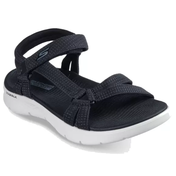 Skechers Walk Flex Sandal 141451 Bkw - Sort Female 40