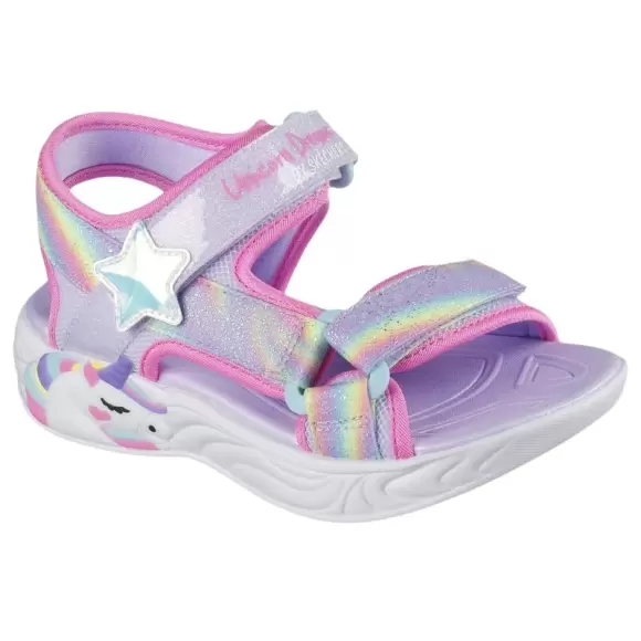 Skechers Unicorn Dreams Sandal Dreamy 303107l Lvmt - Lilla Unisex 32
