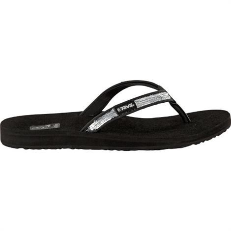 Teva Contoured Ribbon Mush Paparazzi Dame Silver -   41