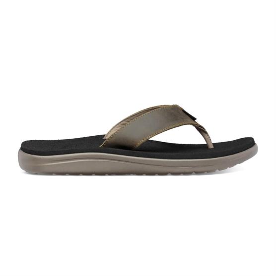 Teva Voya Flip Leather Herre Dark Olive -   39,5