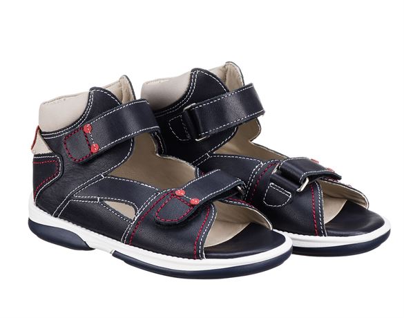 Memo Monaco Dark Navy Sandal Med Ekstra Støtte -