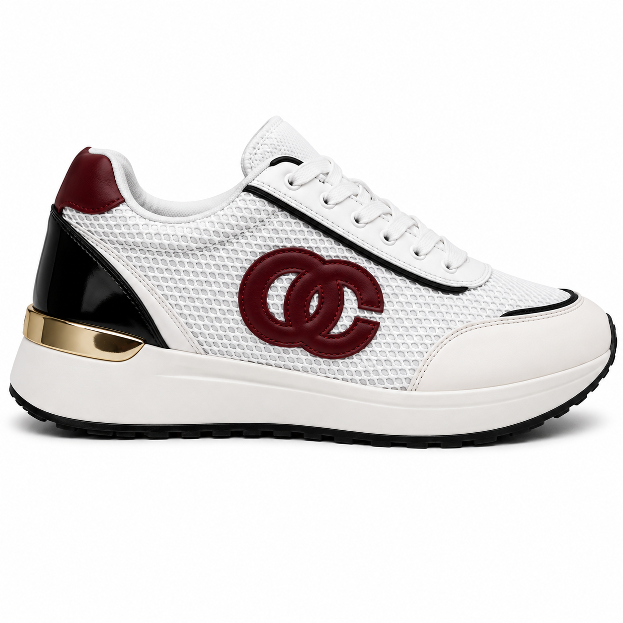 Montera Luxe White Red - Hvid  41
