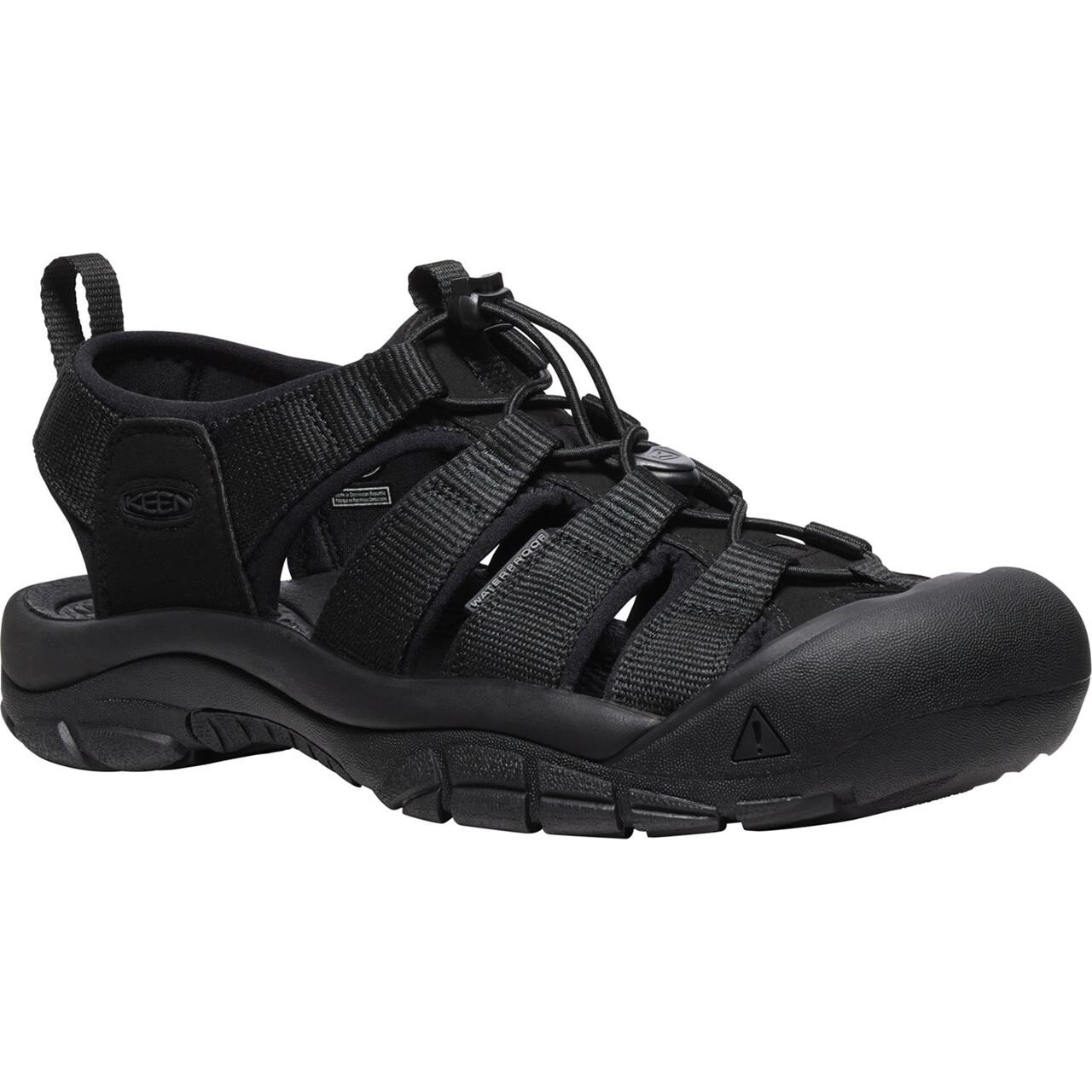 Keen Mens Newport Sort Triple Black - Sort  48