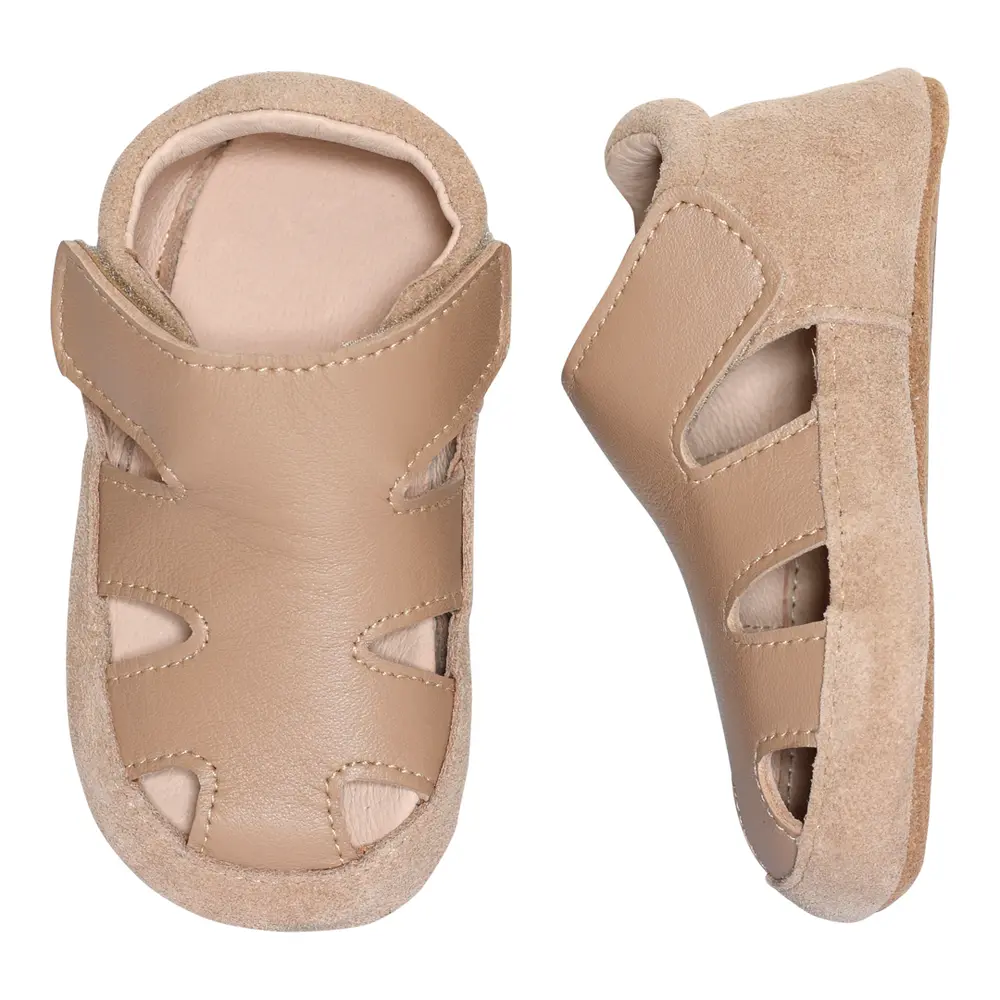 Sandal Læder Slippers 3019 - Beige  23/24