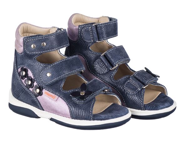 Memo Agnes Pigesandal Navy Lilla Sandaler Med Ekstra Støtte -