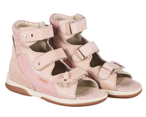 Memo Agnes Pigesandal Lyserød Sandaler Med Ekstra Støtte -