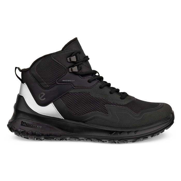 Ecco Ult Trn Mid Waterproof Kvinder Damer Black Silver Vandrestøvler - Sort  36