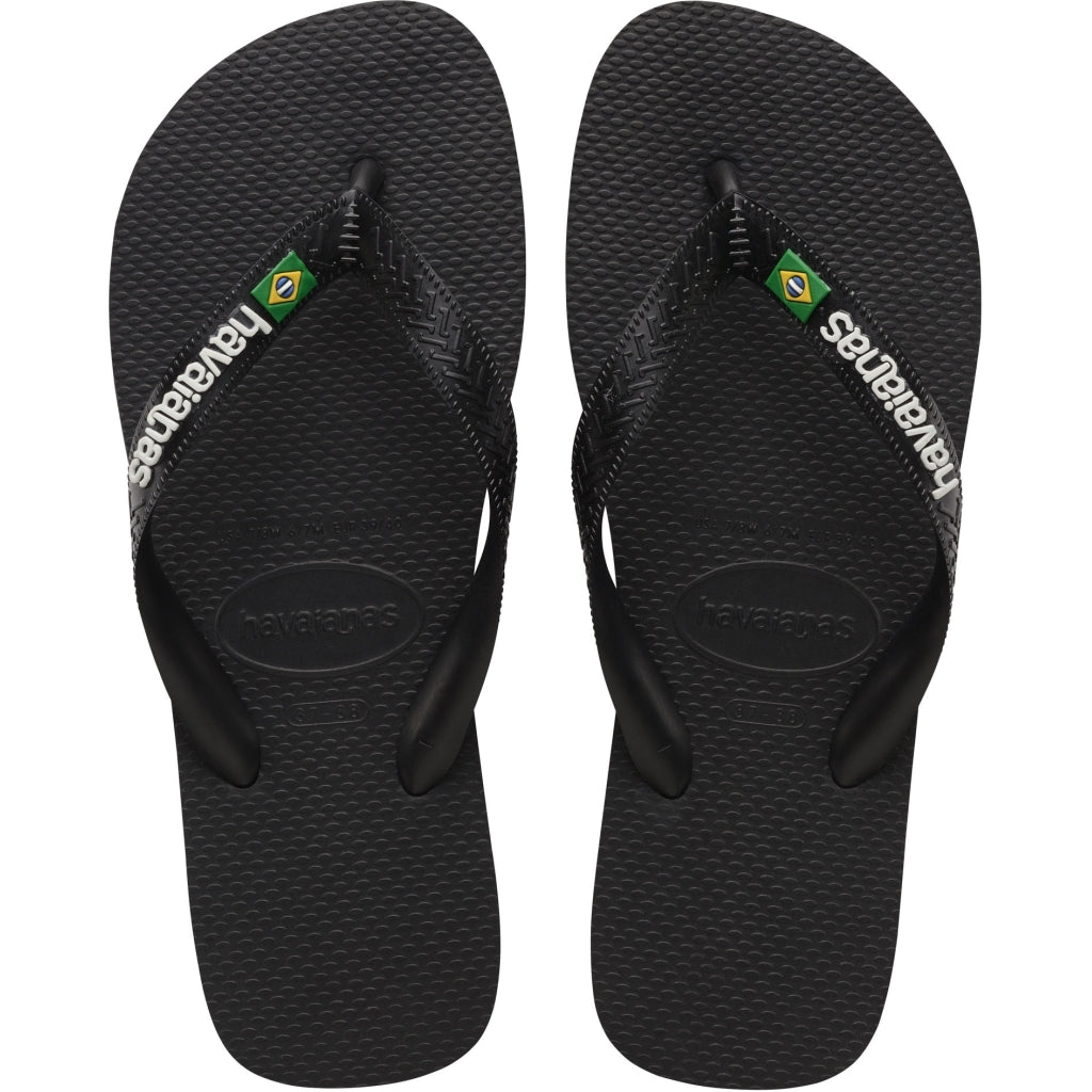 Havaianas Slippers Unisex Brazil Logo 4110850 Black1069 - Sort Unisex 35/36