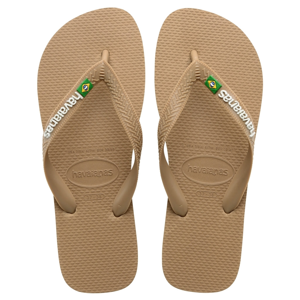 Havaianas Slippers Unisex Brazil Logo 4110850 Rose Gold3581 - Rose Unisex 35/36