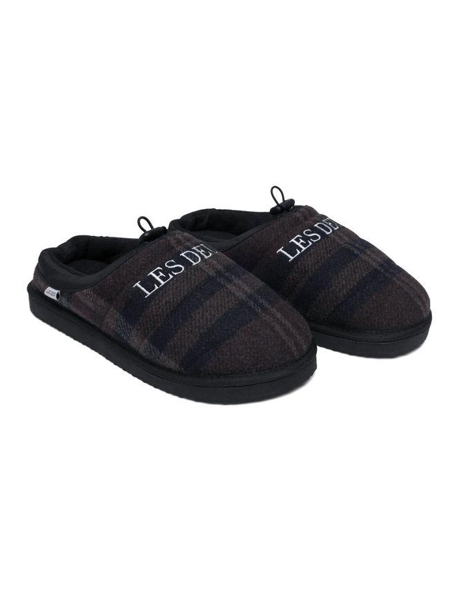 Trey Wool Check Slipper - 41 Male 41