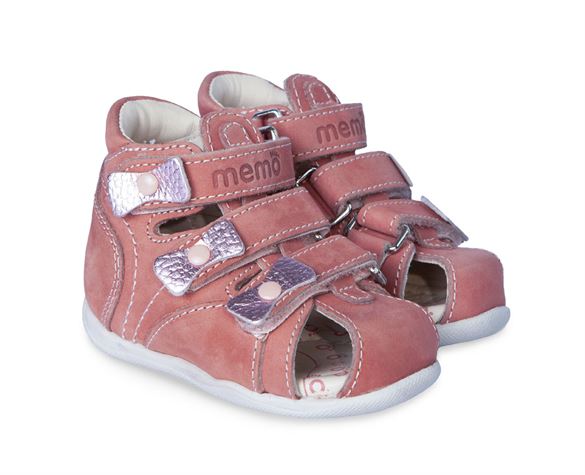 Memo Bambi Sandal Pudder Pink Pigesandal Med Ekstra Støtte - Pink