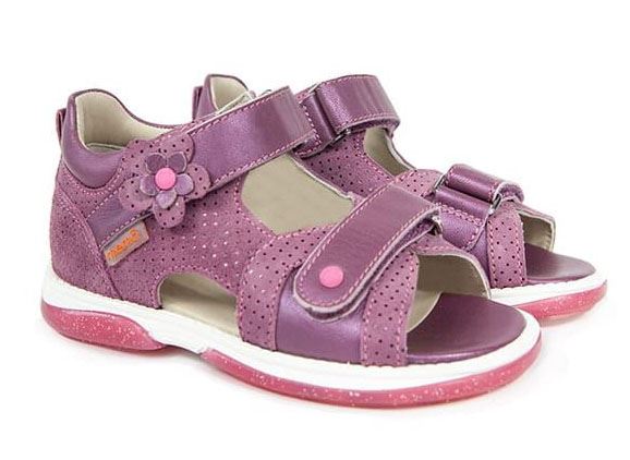 Memo Kristina Sandal Dark Pink Sandal Med Ekstra Støtte - Pink