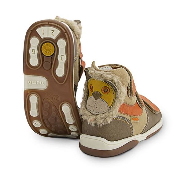 Memo Sandal Løve Brun Orange Sandaler Med Ekstra Støtte -