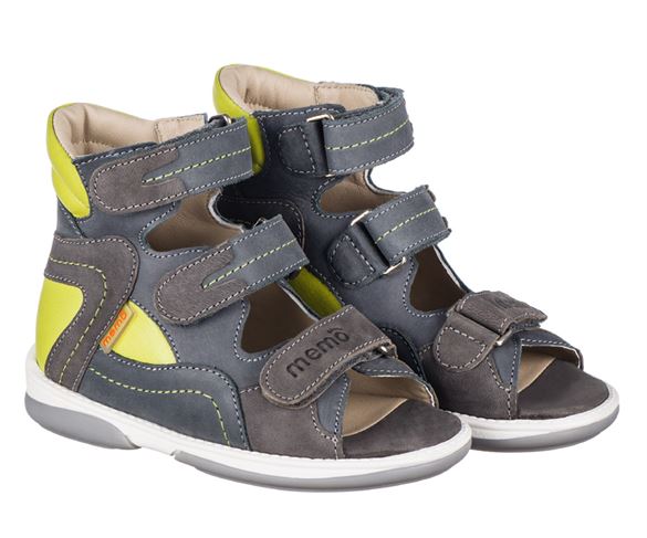 Memo Michael Sandal Grå Grøn Sandaler Med Ekstra Støtte - Grøn