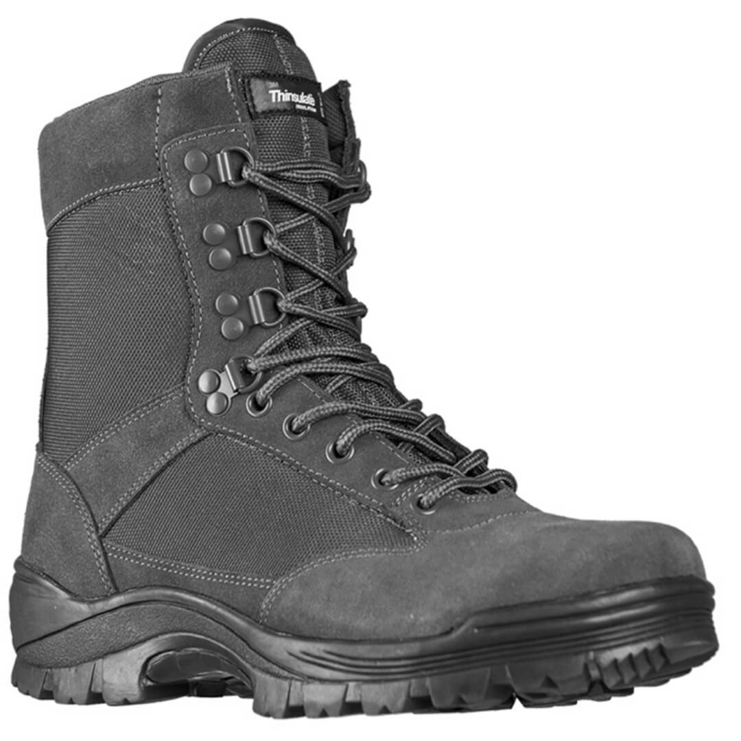 Vandrestøvler Med Lynlås Mil Tec Tactical Boot Grå - Sort  38|39|40|41|42|