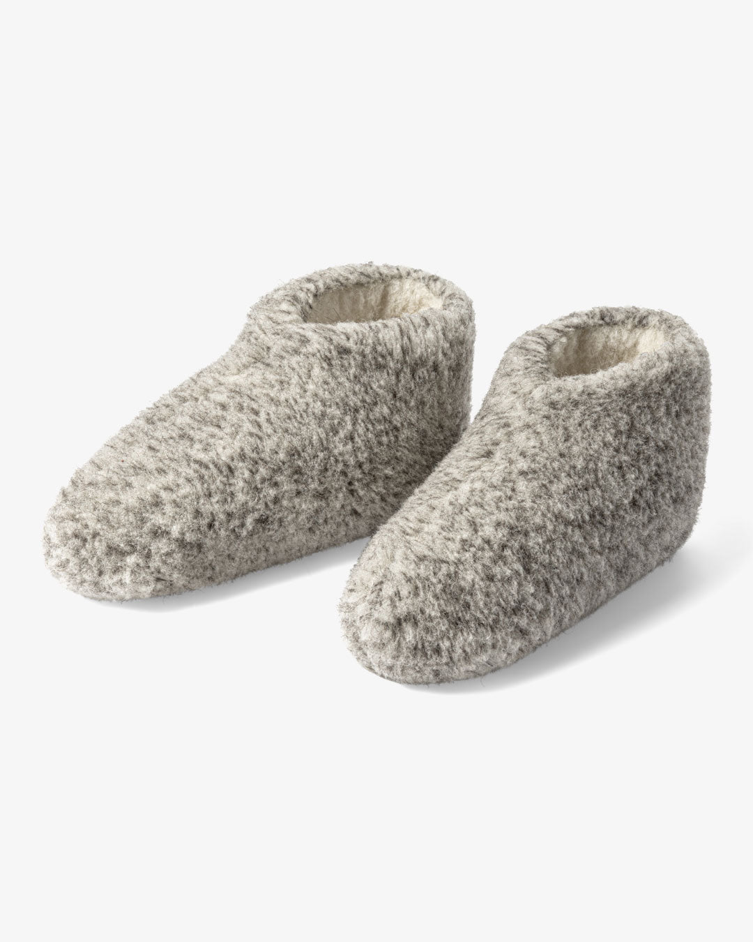 Uldhjemmesko Lysegrå Lav Model - Hjemmesko Unisex 35
